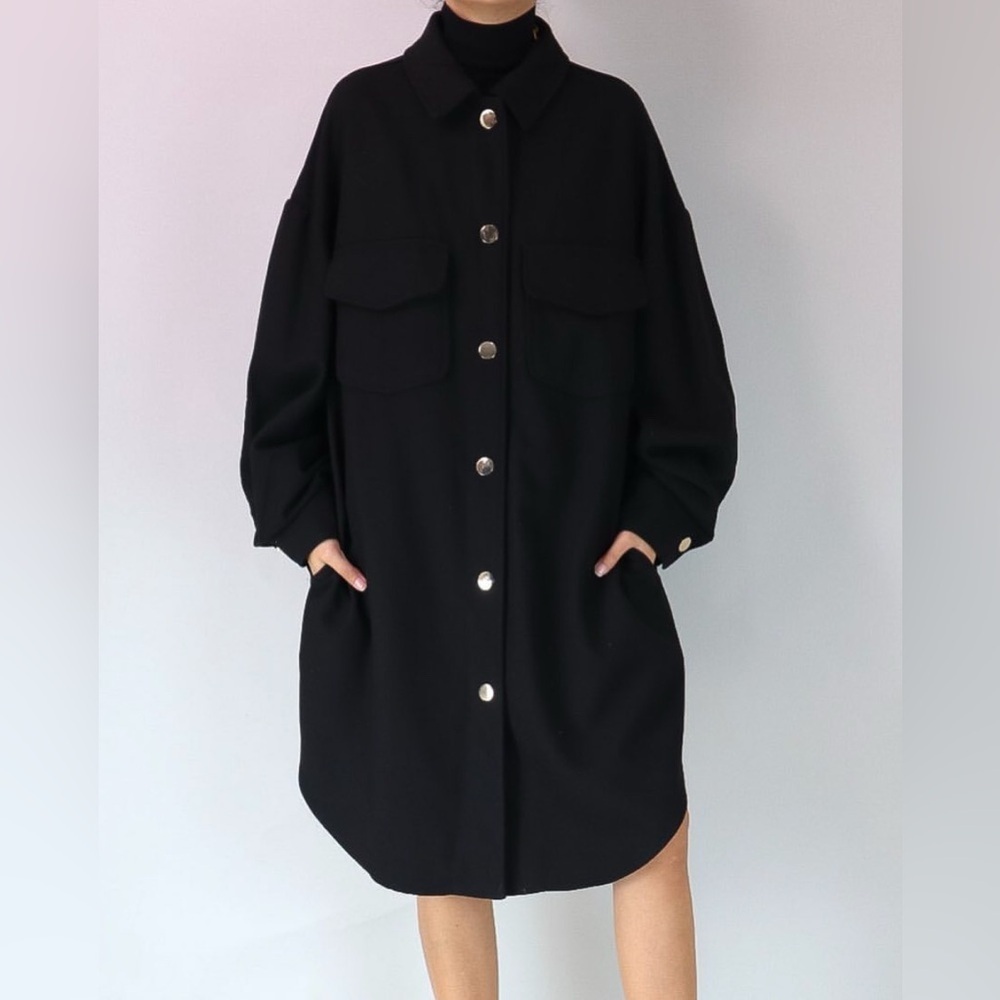 Zara heavy duty twill shirt/dress jacket, small